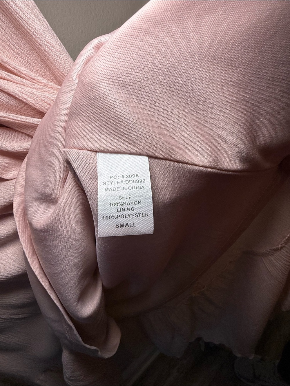 NWT Dress Day Pink Smocked Puff Sleeve Boho Tiered Maxi Maternity Photoshoot Sm - Picture 11 of 11